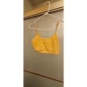 hardtails small made in USA orange yoga top